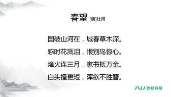 古诗春望在线视频,古韵盎然，岁月如诗